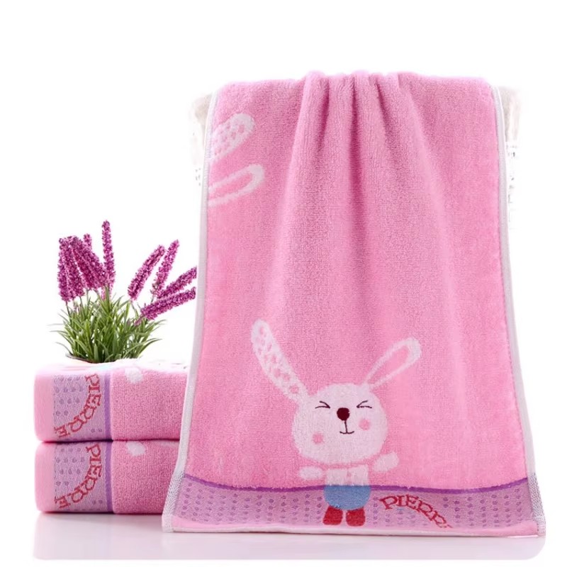 Home Textiles Face Towel - 1pcs Pure Cotton Children's Towel Cartoon