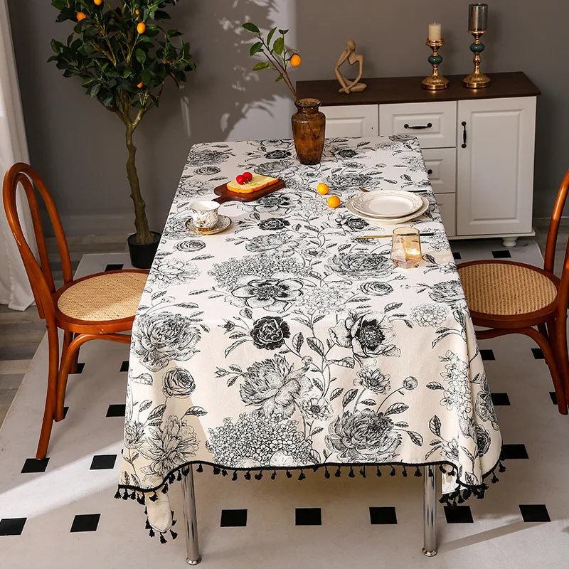 Flower Pattern Tablecloth Hot  - огляд і ціна Home Textiles Sale