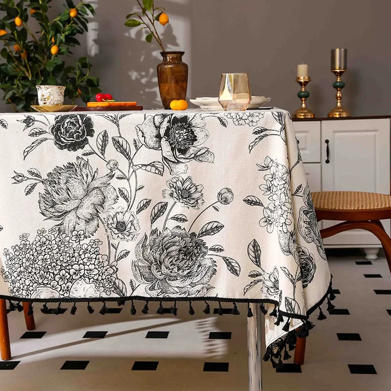 Flower Pattern Tablecloth Hot  - огляд і ціна Home Textiles Sale