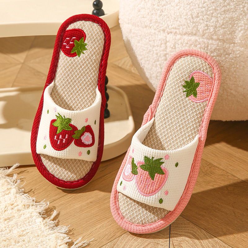 Strawberry Linen Women Slipper - огляд і ціна Home Textile